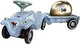 BIG Bobby Car - Classic (hellblau) mit Anhänger - Limited Edition, 50 Jahre Bobby Car, Kinder-Rutschauto mit BIG-Bobby-Car Anhänger für Mädchen und Jungs ab 1 Jahr