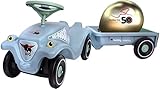 BIG Bobby Car - Classic (hellblau) mit Anhänger - Limited Edition, 50 Jahre Bobby Car, Kinder-Rutschauto mit BIG-Bobby-Car Anhänger für Mädchen und Jungs ab 1 Jahr